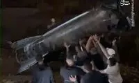 بوستر موشک ایرانی در دست فلسطینی‌ها