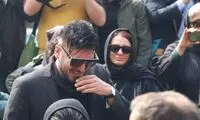 لحظه تلخ وداع فرزندان شهرام عبدلی با پدر