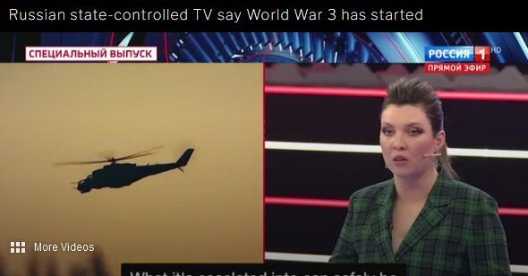 مجری تلویزیون روسیه: جنگ جهانی سوم آغاز شد