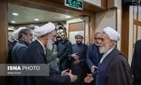 حضور چهره‌های مشهور سیاسی در یک مراسم ختم