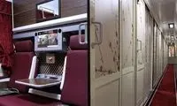 چهره باورنکردنی کوپه قطار یزد پس از پایان سفر