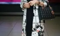 قاب یادگاری نفیسه روشن در کنار باربد بابایی