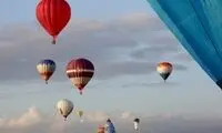 تصاویر ترسناک از آتش‌سوزی بالن در حال پرواز