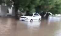 با آغاز سامانه بارشی، کیش زیر آب رفت!