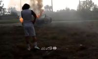 شوک در تمرین داماش؛ خودروی گلر آتش گرفت!