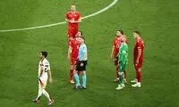 دستگیری اسپایدرمن در بازی آلمان و دانمارک