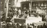 عکسی دیده نشده از روضه‌خوانی در دوران قاجار