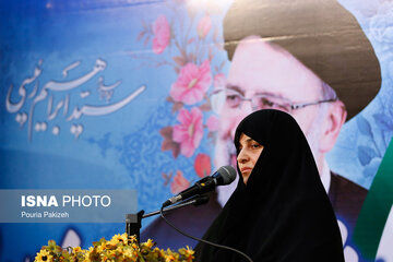 تصاویری از جمیله علم‌الهدی در حسینیه اعظم زنجان