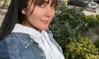 تصاویر جدید از تیپ مریم معصومی با تم مشکی