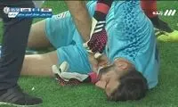 بیرانوند ساعتی قبل از خون‌ریزی