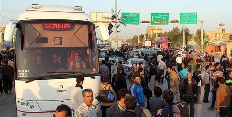 نرخ مصوب بلیت اتوبوس اربعین از مبدأ تهران
