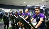 پیگیری تمرین آبی‌پوشان پس از یک روز استراحت