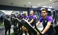پیگیری تمرین آبی‌پوشان پس از یک روز استراحت