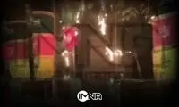 ویدئوی صداوسیما از آتش زدن علم عزاداریِ محرم 