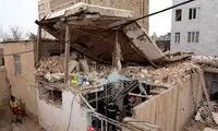 لحظه ترسناک از انفجار آپارتمان در گرمسار