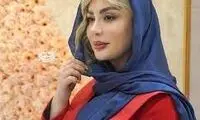 ذوق‌زدگیِ عجیب نیوشا ضیغمی از دسته گل بزرگ