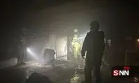 تصاویری از آتش سوزی در برج ۲۵ طبقه در تهران