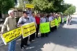 تجمع بازنشستگان کارگری در شوش و رشت