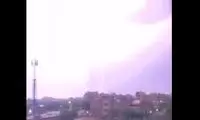 رعد و برق‌های خوفناک بامدادی در مشهد