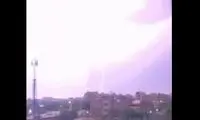 رعد و برق‌های خوفناک بامدادی در مشهد