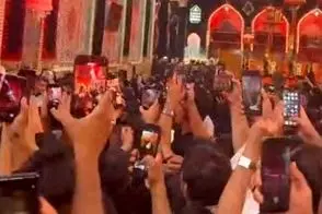 ورود پیکر رهبر شهید به حرم امام حسین (ع)
