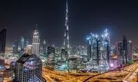 بعد از بارش شدید باران دبی زیر آب رفت!