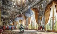 تصویری از بازدید نوروزی مردم از کاخ گلستان