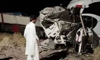 برخورد مرگبار اتوبوس با تریلی در جاده ایرانشهر 