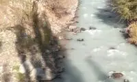 رنگ آب رودخانه کرج تغییر کرد