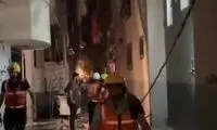 ویدئویی از حمله شبانه و شدید به نوار غزه