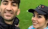 عکس جالب علیرضا بیرانوند در کنار همسرش 
