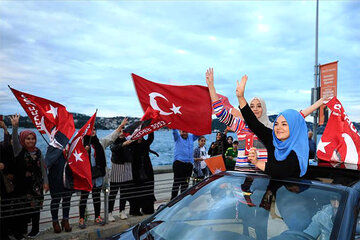 تجمع طرفداران اردوغان در استانبول