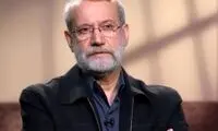 عکسی از علی لاریجانی در مراسم سردار حاجی‌زاده