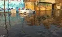 خیابان‌های اهواز را آب برد!