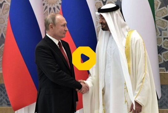 بدرقه خبرساز حاکم امارات توسط پوتین در مسکو