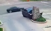 حرکت دیوانه‌وار راننده حادثه‌ساز شد!