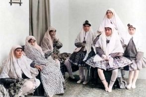 تصاویری جالب از پوشش زنان قاجاری