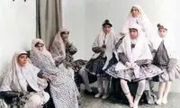 تصاویری جالب از پوشش زنان قاجاری