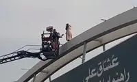 ویدئو دلهره‌آور از اقدام به خودکشی یک زن در مشهد
