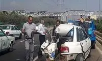 واژگونی مرگبار پراید در غرب تهران