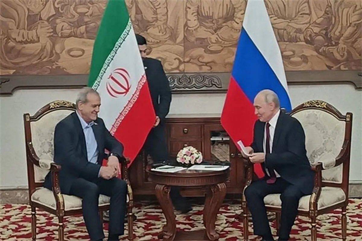 تصاویری از دیدار پزشکیان و پوتین در بیشکک