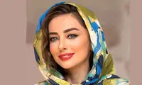 پوشش خیلی متفاوت خانم بازیگر روی آنتن زنده!
