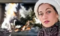تصویری دیده نشده از مرضیه در حال دم کردن چای، سال ۵۴