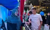 تصاویری از پذیرایی المیرا شریفی‌مقدم در تجمع تهران