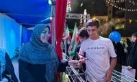 تصاویری از پذیرایی المیرا شریفی‌مقدم در تجمع تهران