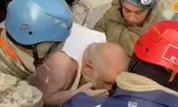 خروج عجیب یک مرد از زیر آوار سوژه  شد!