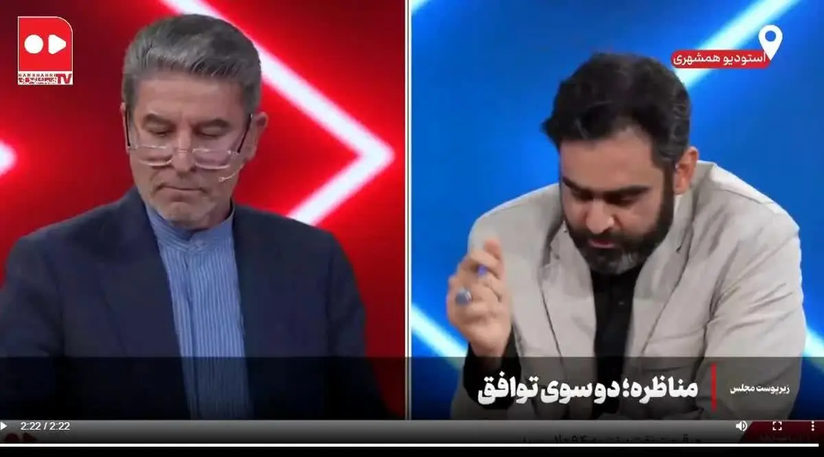 بحث و جدل دو نماینده مجلس بر سر مذاکره و تهدید آمریکا