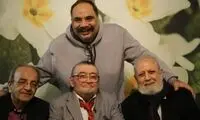 دورهمی بازیگران در تولد رضا رویگری در آسایشگاه