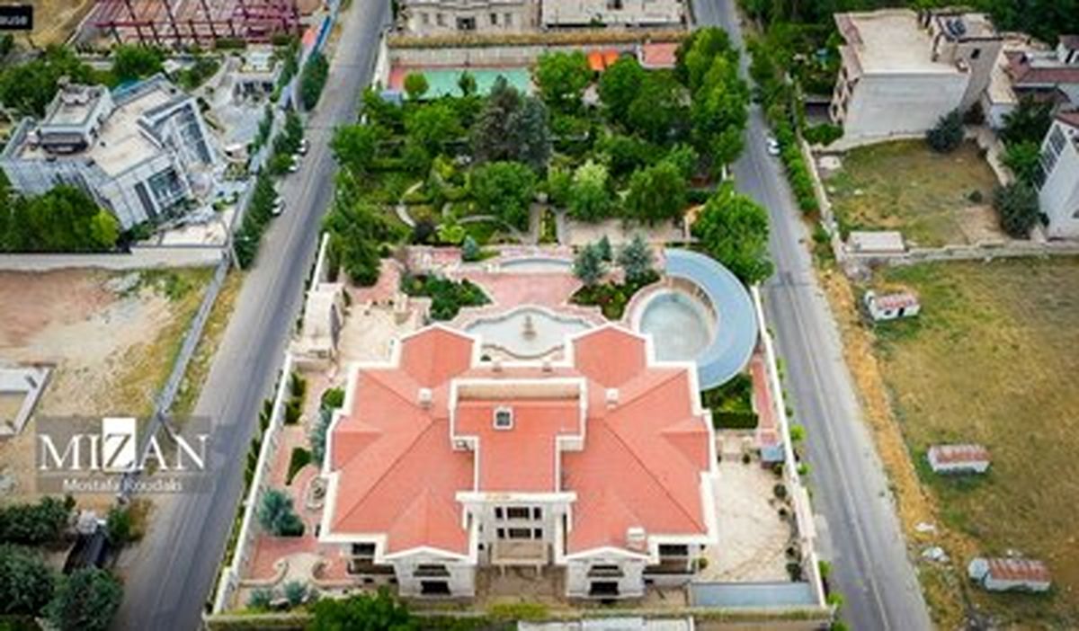 تصاویری از ویلای ۸هزار متری متهم چای دبش