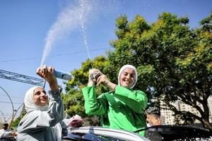 تصاویر جشن فارغ التحصیلی خاص دختران فلسطین